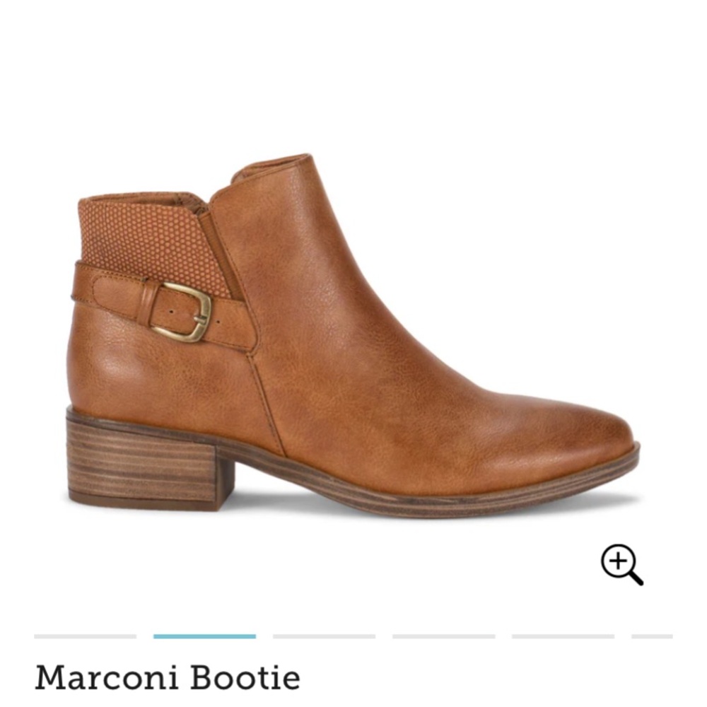 Cognac bootie
